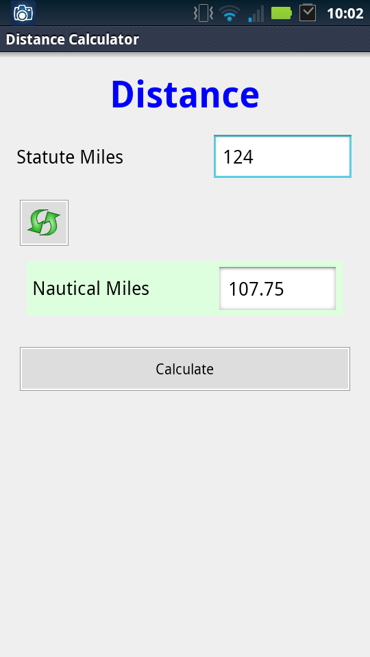 Pilots Calculator Screen 2