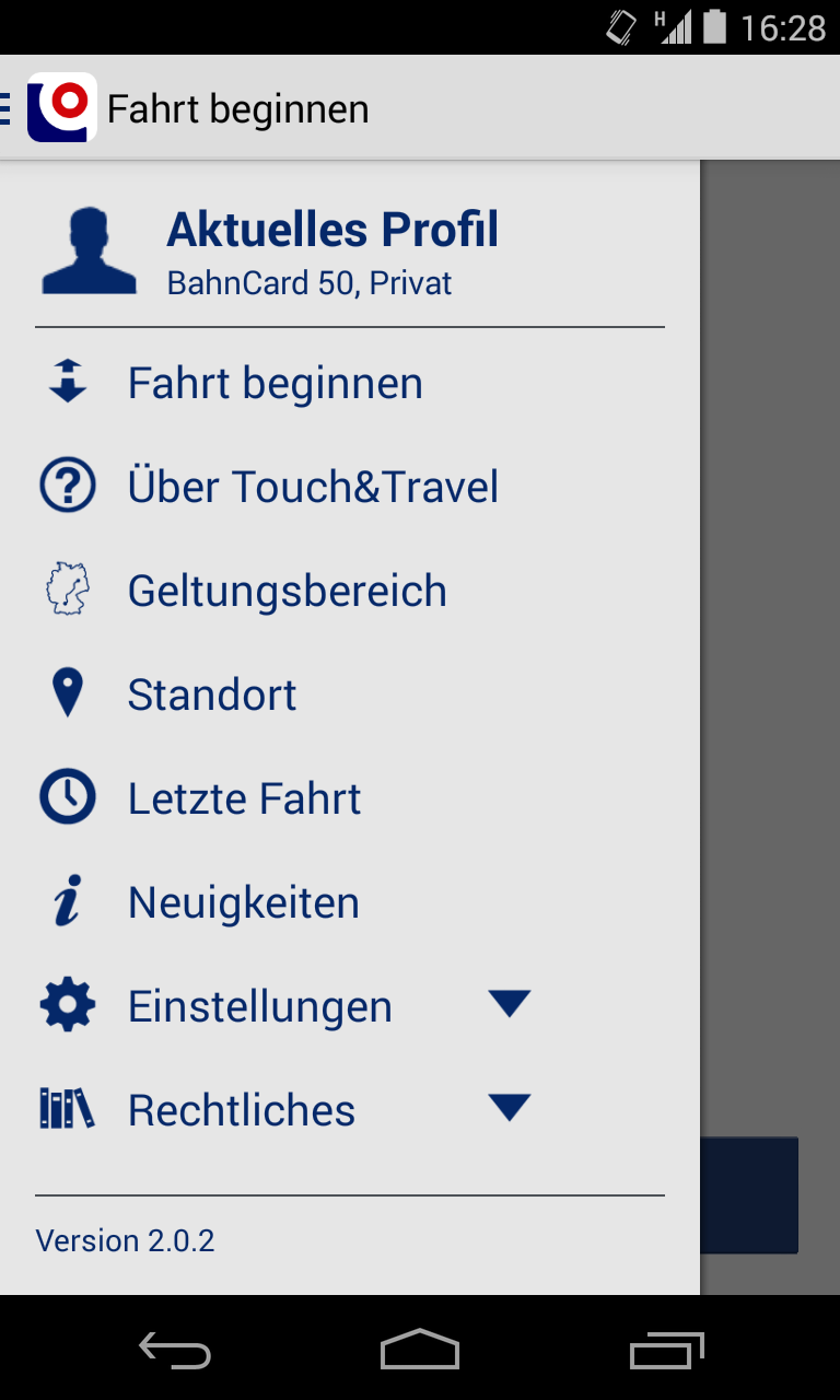 Touch&amp;Travel Screen 2