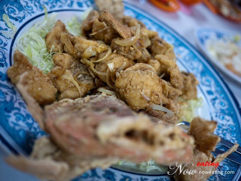 Garlic Butter Fried Red Snapper 葱炮红皂 @ Restoran Fishing ...