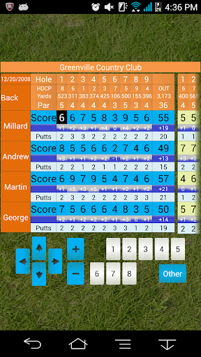 Golf score management Golfine