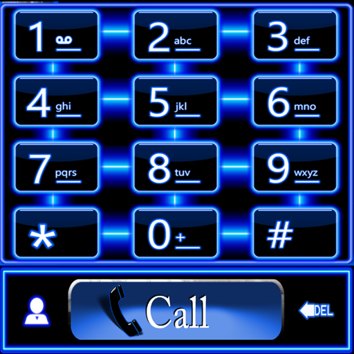 ExDialer Theme Blue Neon LOGO-APP點子