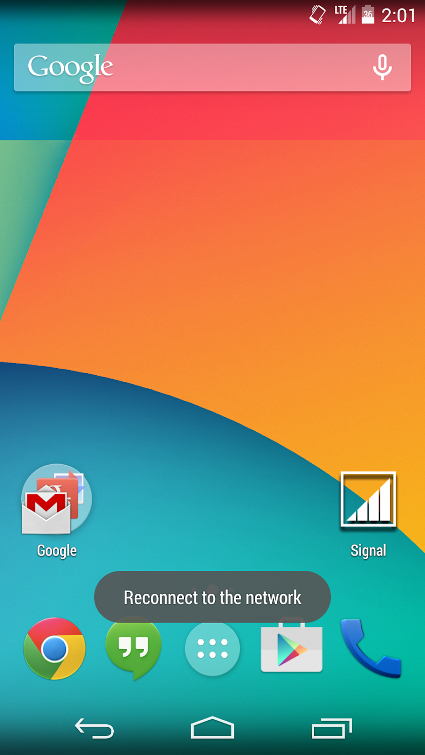 Signal Recovery Screen 3