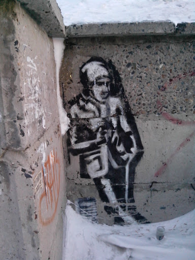 Smoking Man Graffiti
