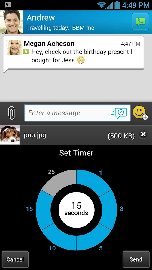 BBM - screenshot
