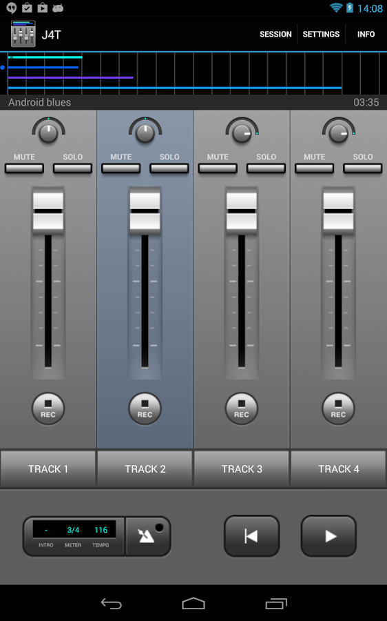 J4T Multitrack Recorder - screenshot