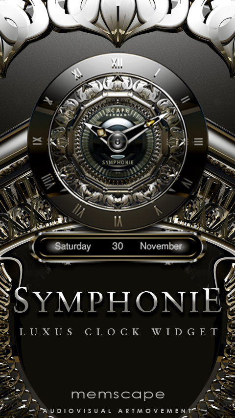 Android application SYMPHONIE Luxury Clock Widget screenshort