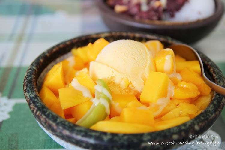 埔里。維美冰品麵食館，消暑芒果爽，山泉水製冰