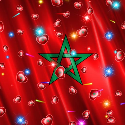 Marokko Flag Heart 個人化 App LOGO-APP開箱王