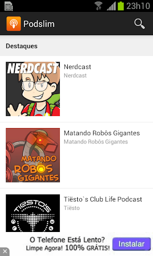 Podslim: Podcasts para Android