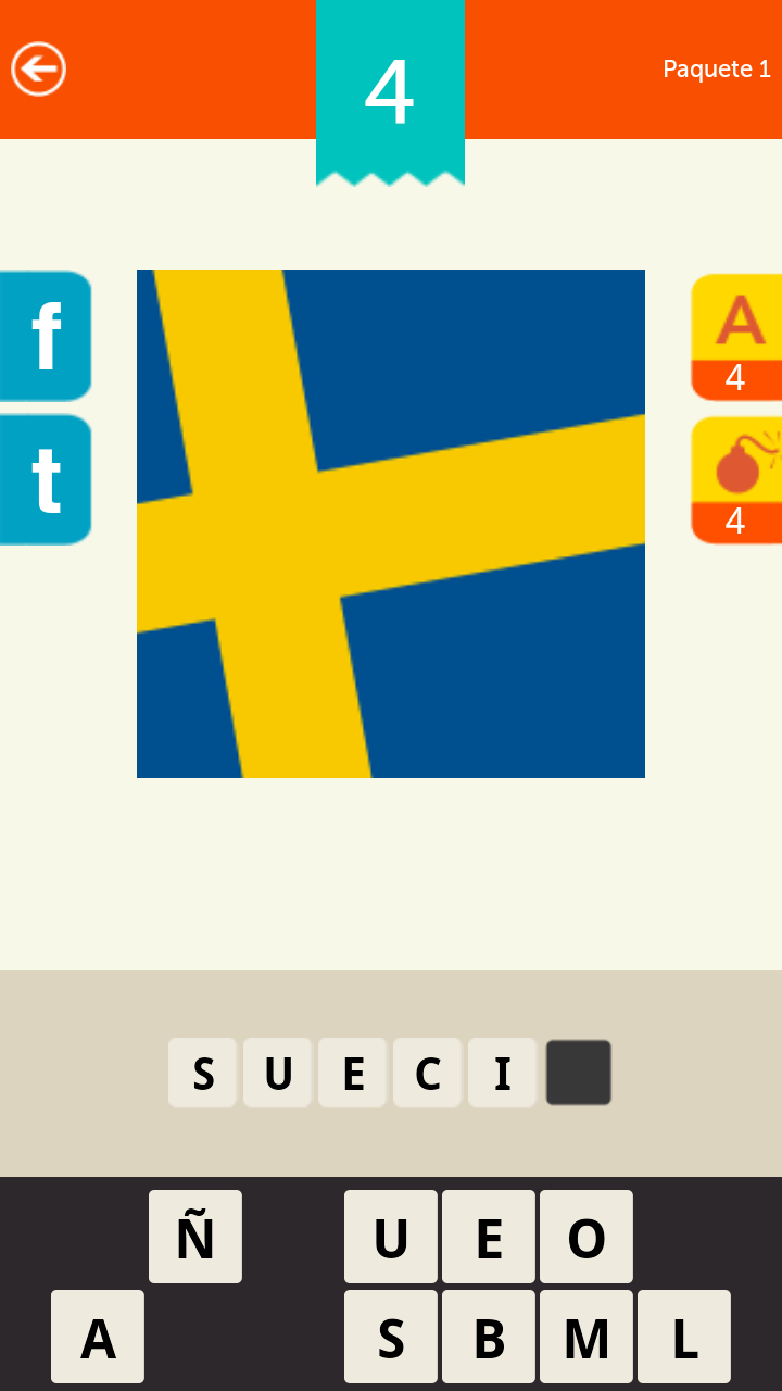 Android application Guess the Country! screenshort