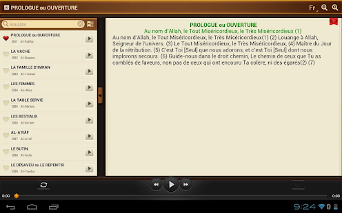 Le Coran gratuite. Audio Texte