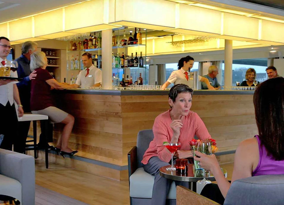 Viking-Longship-Skybar - Unwind after a day of sightseeing and meet interesting new people in the Sky Bar of your Viking River Cruises ship. 