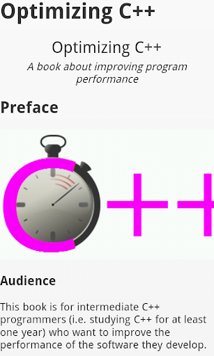 Optimizing C++