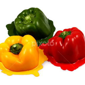 Melting Capsicums... by Ramakant Sharda - Artistic Objects Still Life