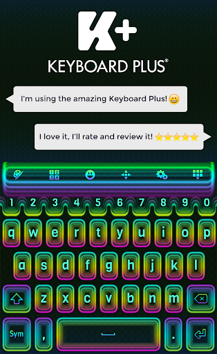 Keyboard Neon Rainbow