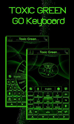 Toxic Green GO Keyboard Theme