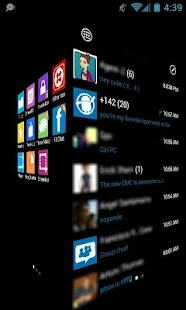 GOSMS WP7 Biru Tema Gratis - thumbnail screenshot