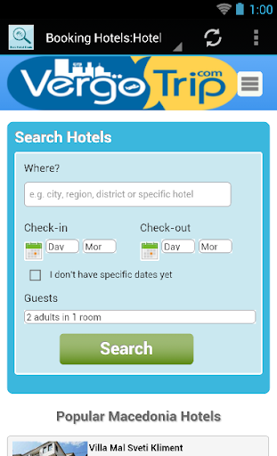 Booking Hotels:Hotel Deals