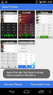 【免費個人化App】ExDialer Theme KitKat Light-APP點子