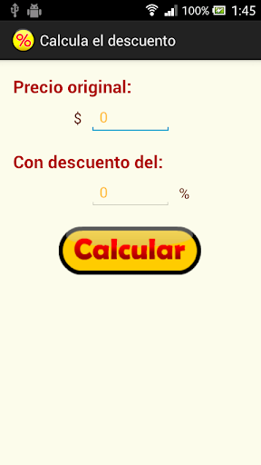 Calcula el descuento