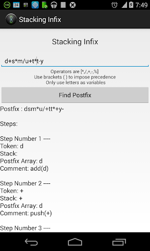 Stacking Infix