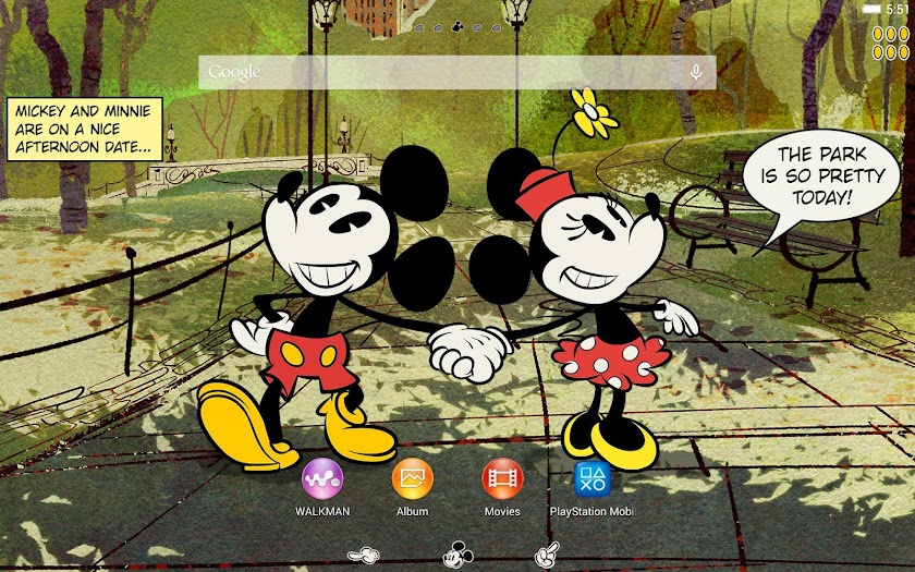 XPERIA™ Disney Mickey NY Theme Screen 3