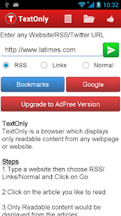 TextOnly Reader - screenshot thumbnail