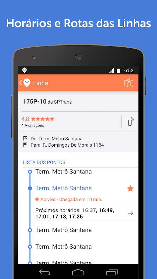 Ônibus, Trem e Metrô : Moovit - screenshot