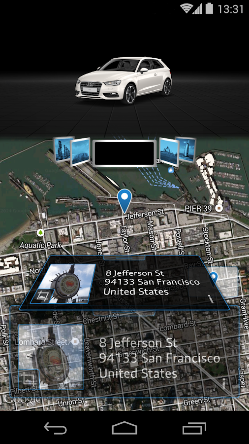 Audi MMI connect - screenshot