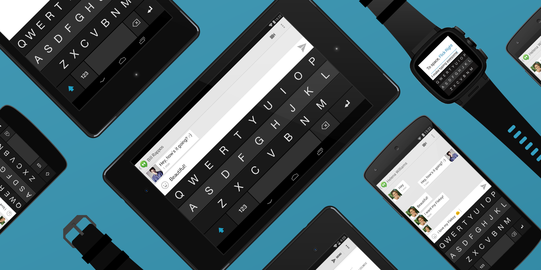 Fleksy Keyboard - Happy Typing - screenshot