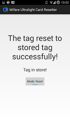 【免費生產應用App】Mifare Ultralight Card Reset-APP點子