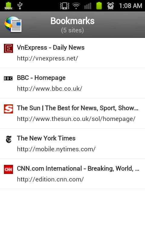 Android application NewsBro - Easy News Reader Pro screenshort