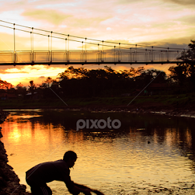 Catching some fishes by Taufique Rahman - Landscapes Sunsets & Sunrises