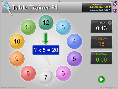 Free Table Trainer by NumberGym APK for Android