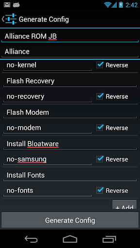 ROM Config Maker