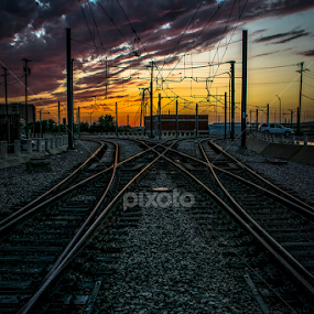 Split Tracks by Paulo Peres - Transportation Railway Tracks