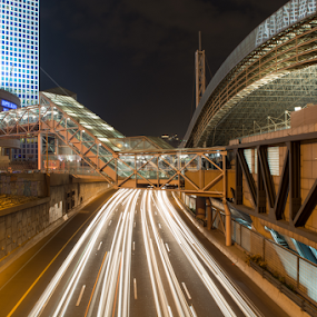 Bridge over highway by Ronen Rosenblatt - Buildings & Architecture Bridges & Suspended Structures