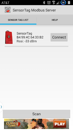 SensorTag Modbus Server