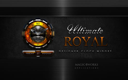 clock widget ROYAL designer