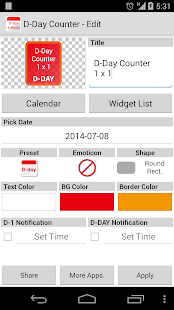 Free D-Day Counter And Memo Widget APK