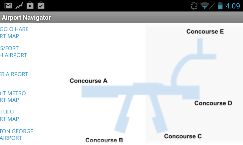 AirportNavigator Screen 2