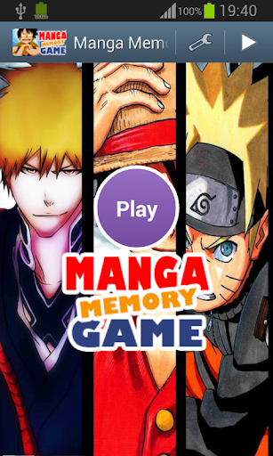 Manga Anime Memory Game
