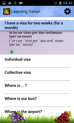 Learning Italian Phrasebook