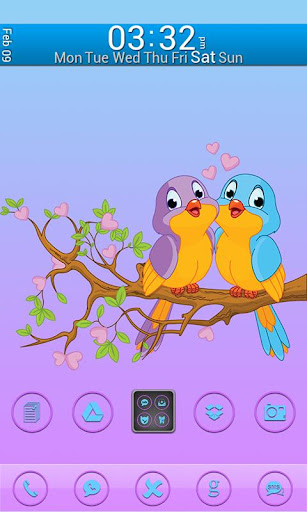 【免費個人化App】Go Launcher Themes: Love Birds-APP點子