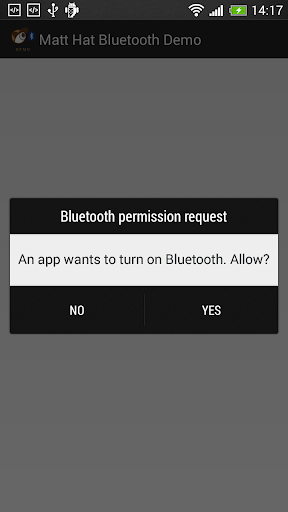 【免費程式庫與試用程式App】Matt Hat Bluetooth Demo-APP點子