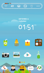How to download Train Trip LINE Launcher theme 4.1 mod apk for bluestacks