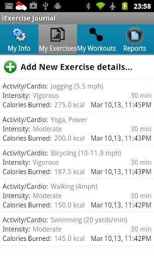 iExercise Journal FREE