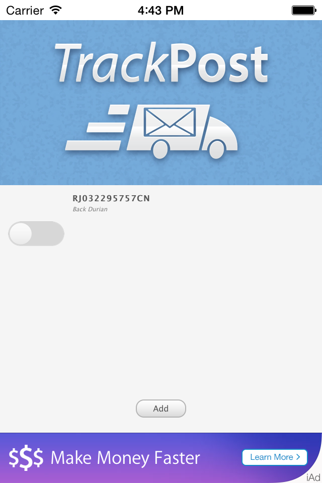 TrackPost Pro - Russian Post Screen 2