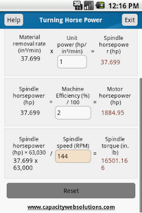 Lastest Turning Horsepower Calculator APK