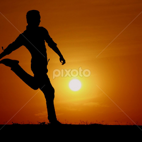 KICK THE SUN...... by Sayeed Hasan Akib - Novices Only Portraits & People